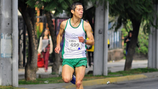José García Rozas corriendo en una maratón